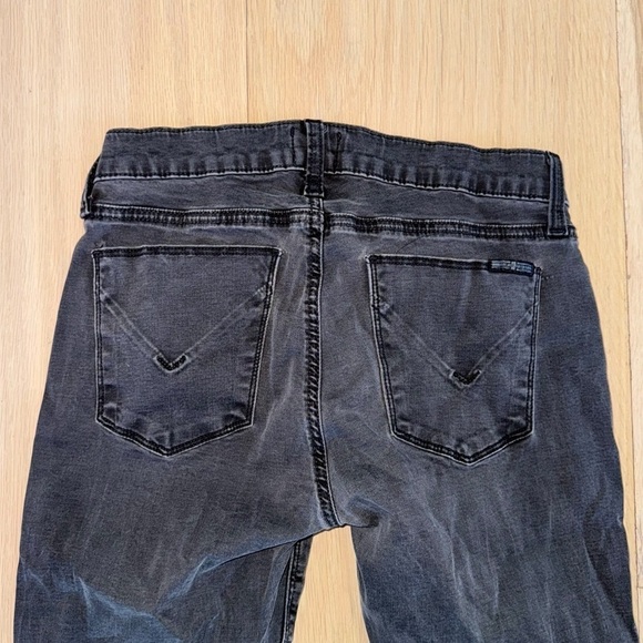 Hudson Jeans Black Cuffed Jeans Zipper Fly Size 27 - Picture 4 of 5